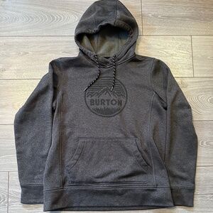 Burton Dark Grey Logo Hoodie